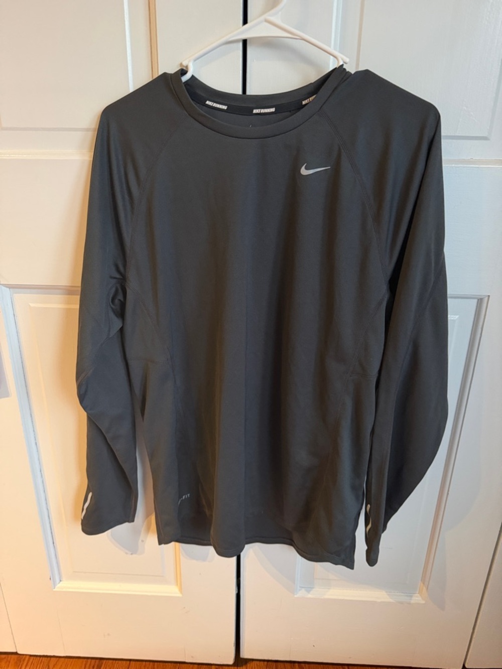 Nike Running Long Sleeve Dri-FIT Top - Charcoal